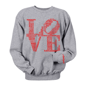Image of Men's Classic Love Crewneck (Grey)