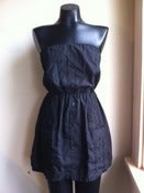Image of SM/MD Vintage Guayabera Dress - Black