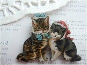 Image of Two Cat Brooch