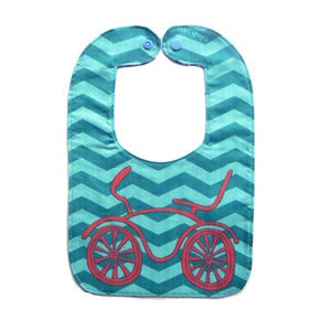 Image of Baby Bib - Chevron Dragster