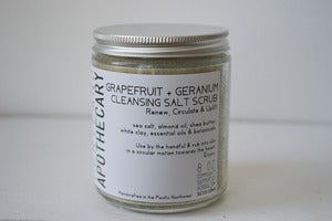 Image of Geranium + Grapefruit Cleansing Salt Scrub
