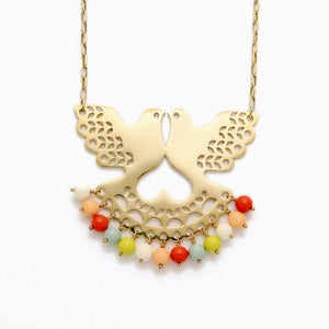 Image of Fantail Necklace | Golden Sorbet 