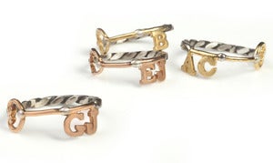 Image of Personalised Key Styled Ring
