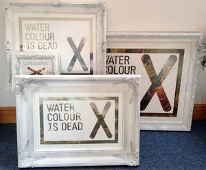 Image of WATERCOLOUR IS DEAD (White) By ©opyKat