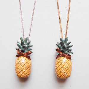 Image of Porcelain Pineapple Necklace by And Mary 