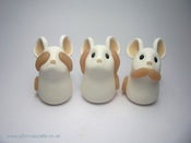 Image of Three Tiny Wise Mice Set of Three Ornaments