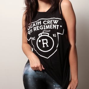 Image of 13s_16c DEATHCREW 9th REGIMENT BLACK GIRLS CUT TANK