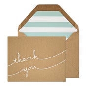 Image of Kraft Thank You Card Set