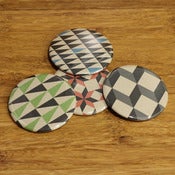 Image of geometric pocket mirrors