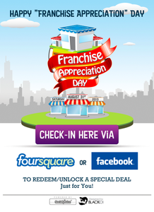 Image of Buzz Badge Pack - 2 "Franchise Appreciation Day" Badge