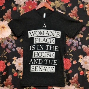 Image of [PREORDER] Tri-Blend 'A Woman's Place' Shirt