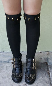 Image of Studded Knee Socks