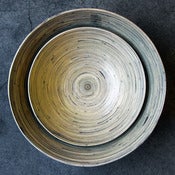 Image of bamboo salad bowls