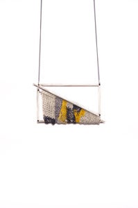 Image of Small elenii triangle Mustard/Black 