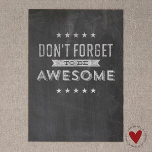 Image of Be Awesome — 5x7 Print
