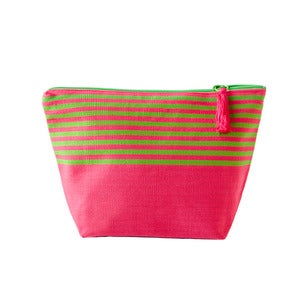 Image of Medium Tassel Bag Pink/Lime