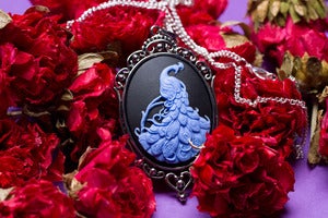 Image of Peacock Cameo Necklace