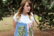 Image of Soft Spray in Pastels- Linen Dress