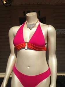 Image of Ralph Lauren neon swimsuit