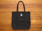 Image of black canvas tote