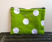 Image of Yarn Pop - Green w/White Polka Dots (Double)