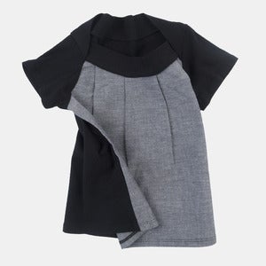 Image of Union T-Shirt - Black+Charcoal oxford