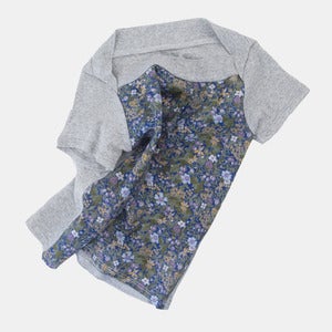 Image of Union T-Shirt - Heather+Blue Flower