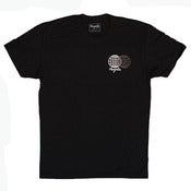 Image of Magenta "Worldwide" Tee Black