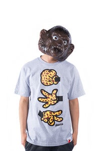 Image of Rock Paper Cut Grey Tee - Jeffrey