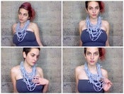 Image of gray sushi scarf