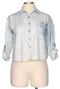 Image of Light Jean Top Plus Size 