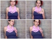 Image of pink sushi scarf