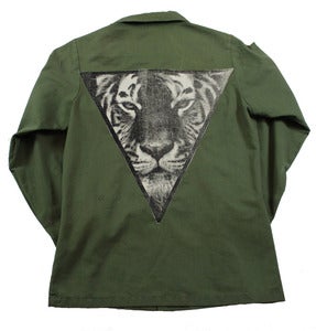 Image of GREEN TIGER ARMY JACKET 