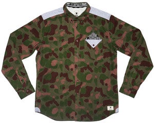 Image of BODEGA POCKET L/S CAMO SHIRT