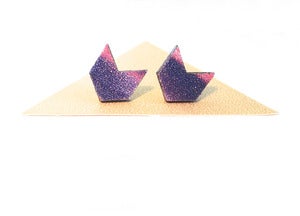 Image of Galaxy chevron studs