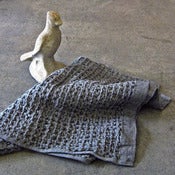 Image of organic lattice-weave hand towel