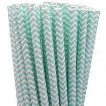 Image of NEW! Paper Straws - Chevron