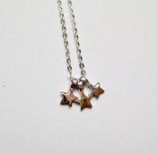 Image of Tiny Trio Star Necklace