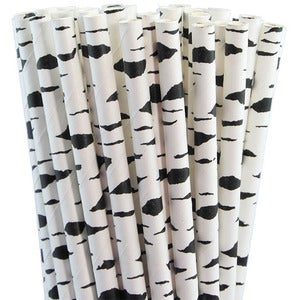 Image of NEW! Paper Straws - Black Birch Bark
