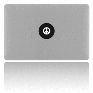 Image of MacBook sticker peace