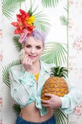 Image of Pink Cadillac Tiki Fascinator 