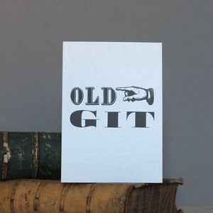 Image of 'Old Git' Greetings Card