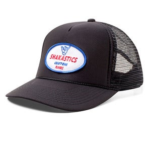 Image of Oval Logo Trucker Hat - Black