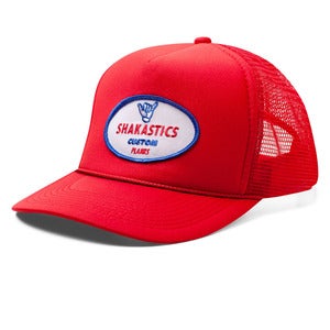 Image of Oval Logo Trucker Hat - Red