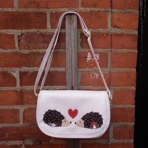 Image of ONE OFF! Customised Mr & Mrs Hedgehog Handbag