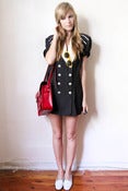 Image of black baby dots dress