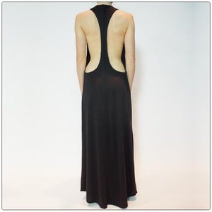 Image of Plunging Racer Back Maxi - Slate
