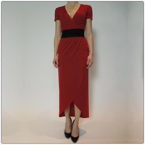 Image of The Wrap Dress Perfected - Scarlet