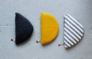 Image of Upcycled Shoulder Pad Pouches, Large