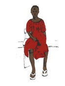 Image of Girl with Red Dress